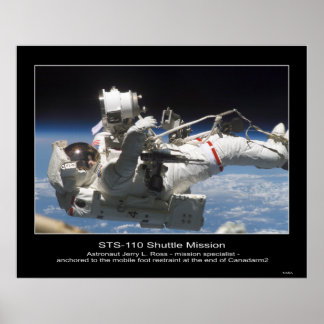 Astronaut Jerry L. Ross förankrade i Mobile Poster