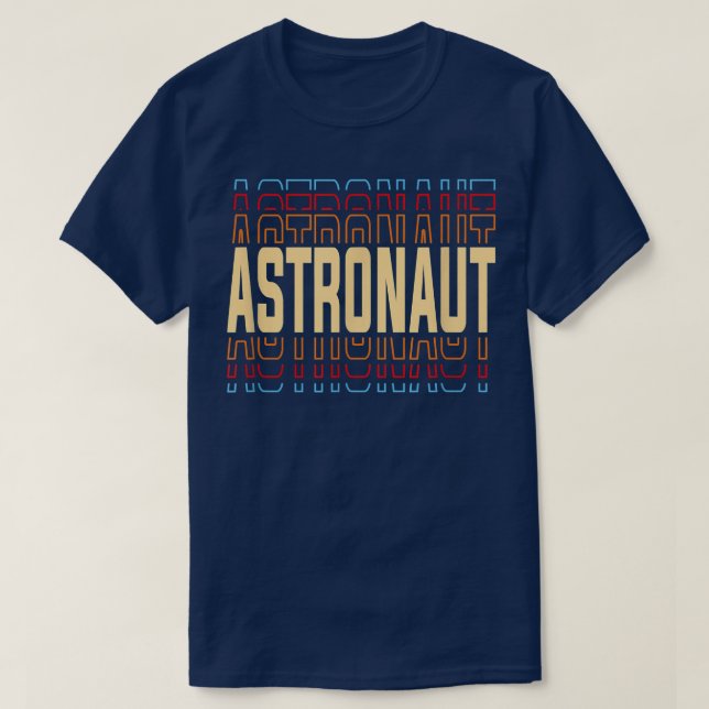 Astronaut-jobbtitel, Vintage T Shirt (Design framsida)
