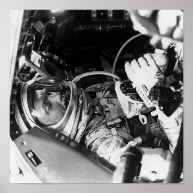 Astronaut John Glenn inom Vänskap 7 Poster (Framsidan)
