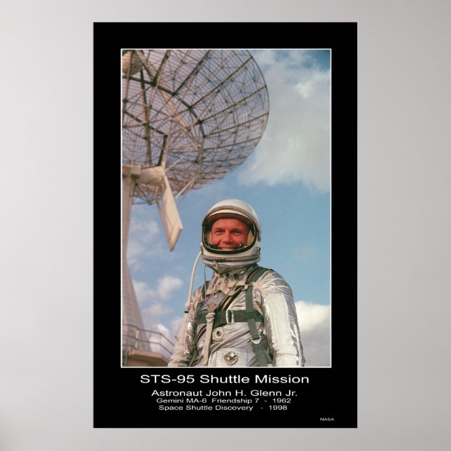 Astronaut John H. Glenn Jr. Poster (Framsidan)