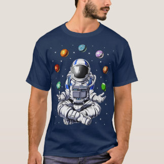 Astronaut Juggling Space Planets T Shirt