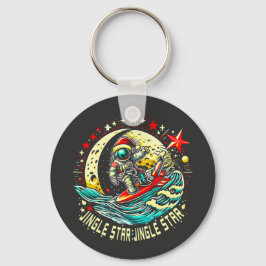 Astronaut jultomten Julafton Space Gift Nyckelring