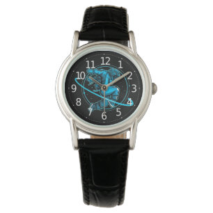 Astronaut Jumping Dancing Around Saturn Artwork   Armbandsur