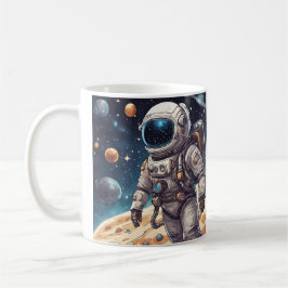 astronaut kaffemugg