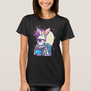 Astronaut-kanin - i rymden t shirt