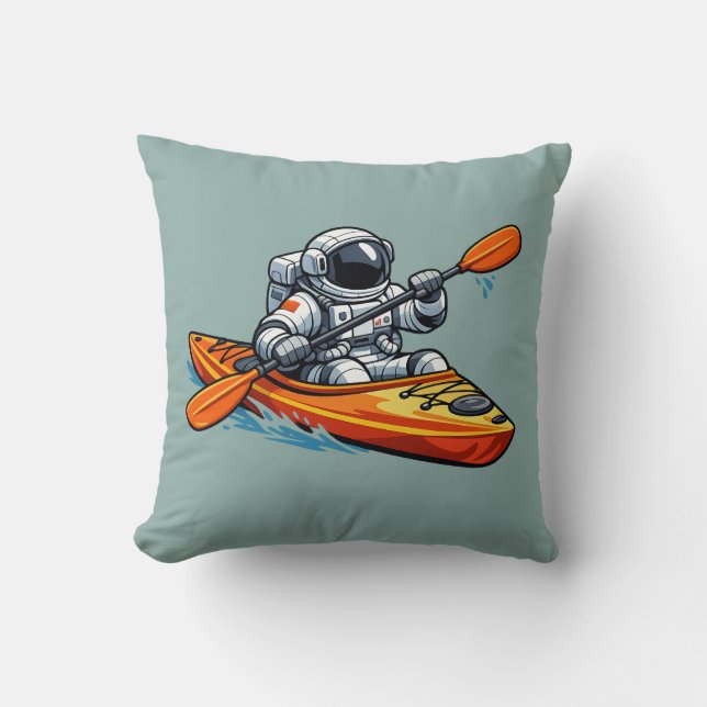 . Astronaut Kanot paddling Kudde (Framsida)