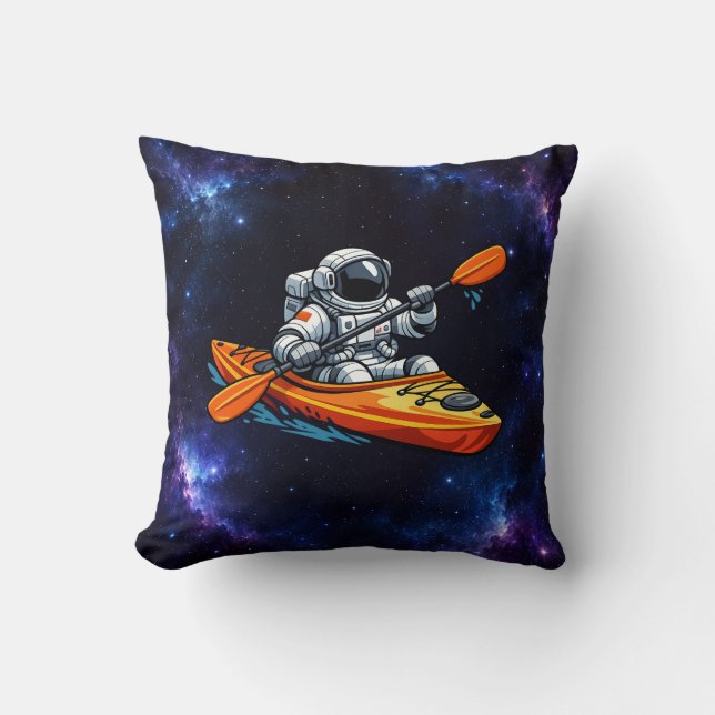 . Astronaut Kanotfärd Kudde (Framsida)
