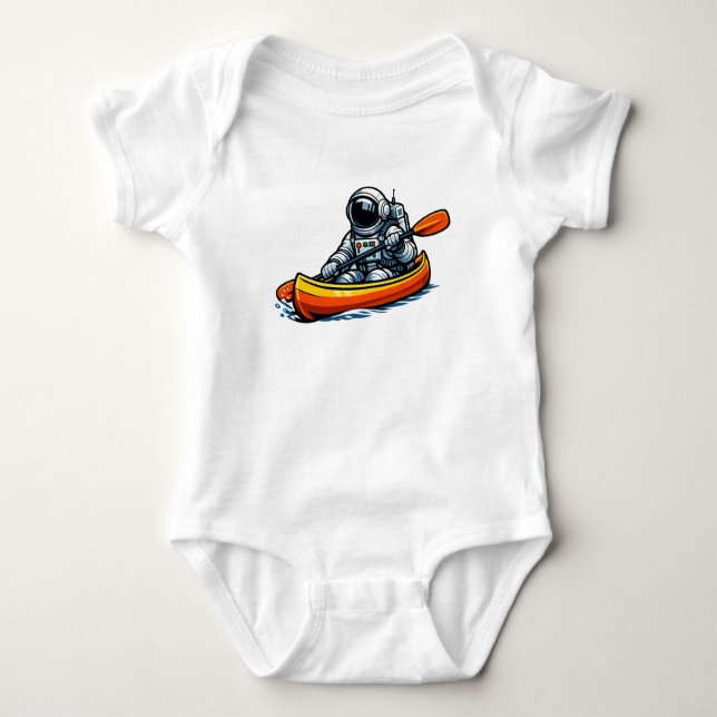 Astronaut Kanotpaddling T Shirt (Framsida)