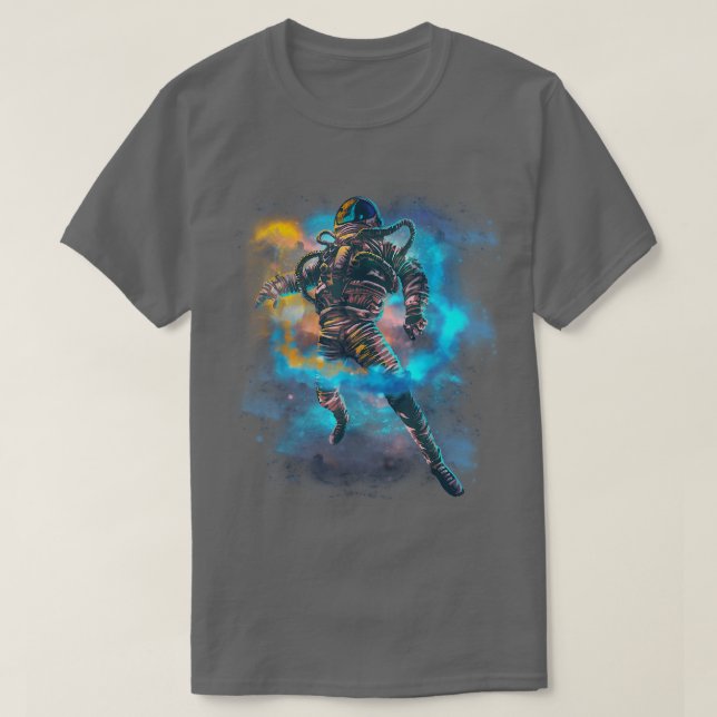 Astronaut, kasserat i rymdastronaut T-Shirt (Design framsida)
