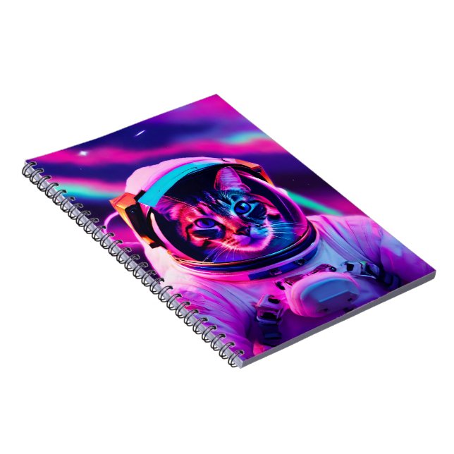 astronaut-katt anteckningsbok (Högra Sidan)