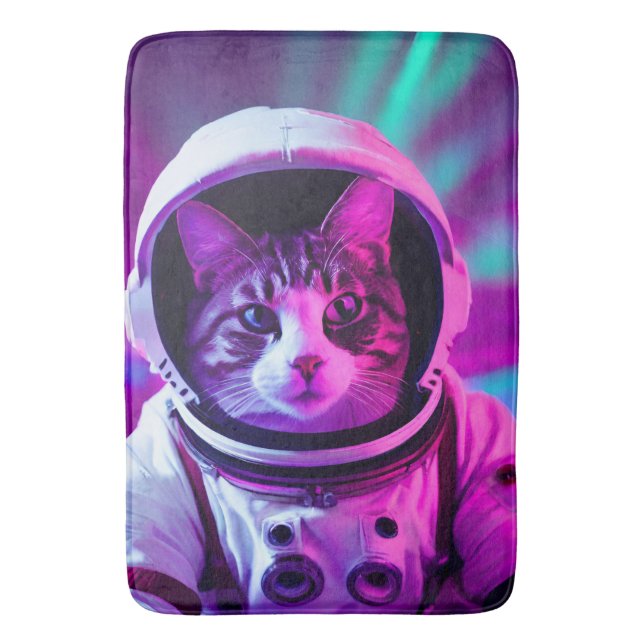 astronaut-katt badrumsmatta (Framsidan (Vertikal))