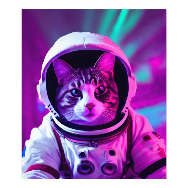 astronaut-katt fototryck (Framsidan)