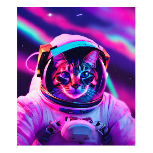 astronaut-katt fototryck