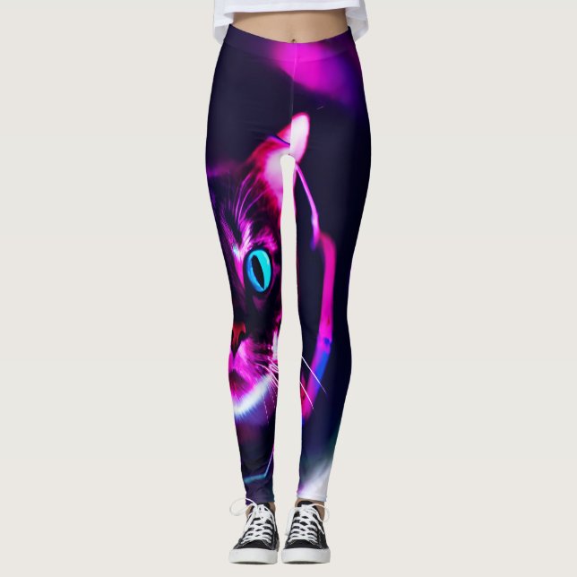 astronaut-katt leggings (Framsida)