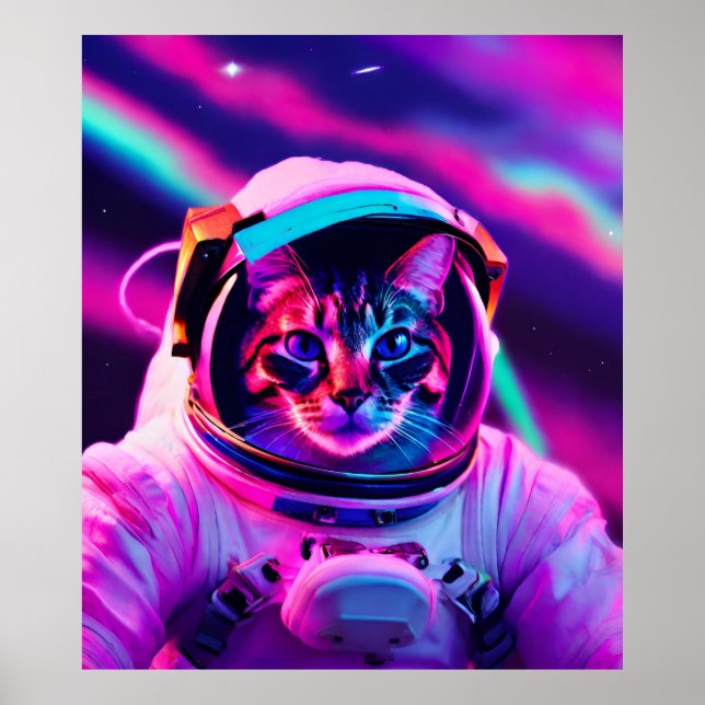 astronaut-katt poster (Framsidan)