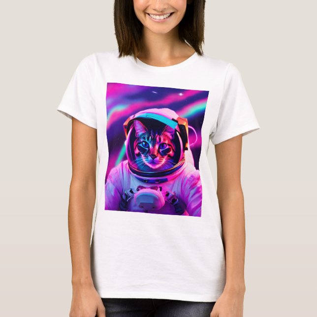 astronaut-katt t shirt (Framsida)