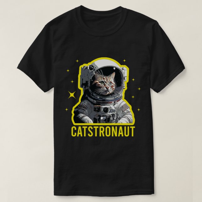 astronaut-katt t shirt (Design framsida)