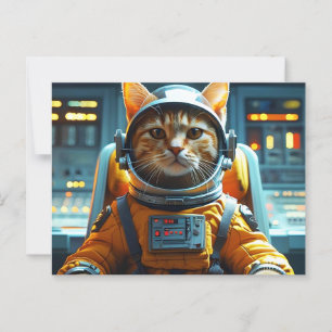 astronaut-katt vykort