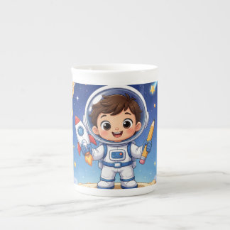 Astronaut Kid redo att utforska skolanteckningsbok Benporslin Mugg