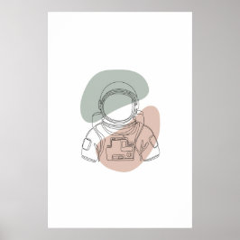 astronaut - konst poster