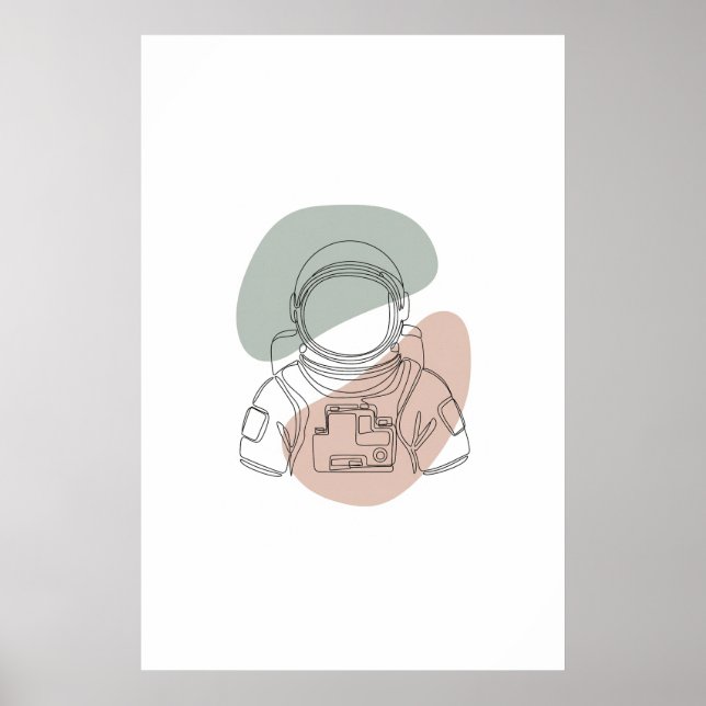 astronaut - konst poster (Framsidan)