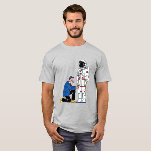 Astronaut Kostym Tailor Minimalist Unisex T-shirt
