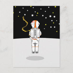 Astronaut Kräkta Kort Wewein i rymden
