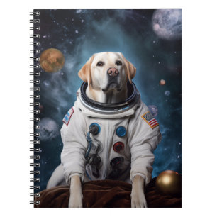 Astronaut Labrador i rymden Kids School Anteckningsbok