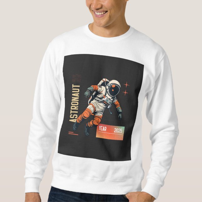 Astronaut Lång Ärmad Tröja (Framsida)