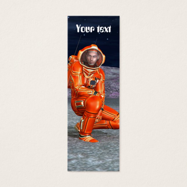 Astronaut Litet Visitkort (Framsidan)