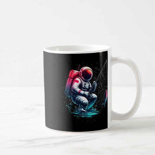 Astronaut Måne Space Shirt Galaxy Shirt Space Gala Kaffemugg (Höger)