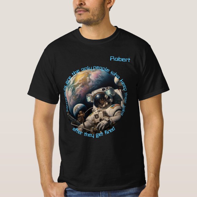 Astronaut Mäns  T Shirt (Framsida)