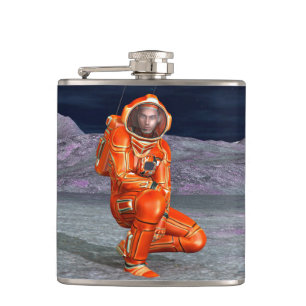 Astronaut Mars Explorer Alien Planet Rymd Konst Fickplunta