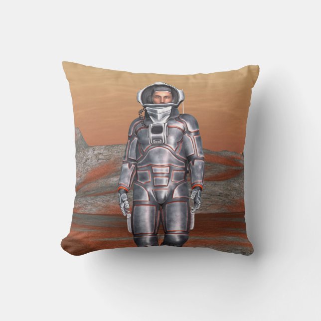 Astronaut Mars - Rymdutforskare på utomjordisk pla Kudde (Framsida)