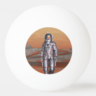 Astronaut Mars - Rymdutforskare på utomjordisk pla Pingisboll