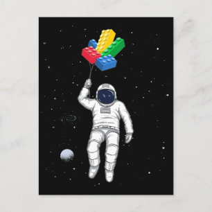 Astronaut Master Builder, Byggande block Vykort
