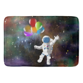Astronaut med ballonger badrumsmatta