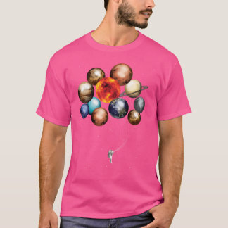 Astronaut med ballonger t shirt