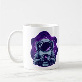 Astronaut med fjäril kaffemugg