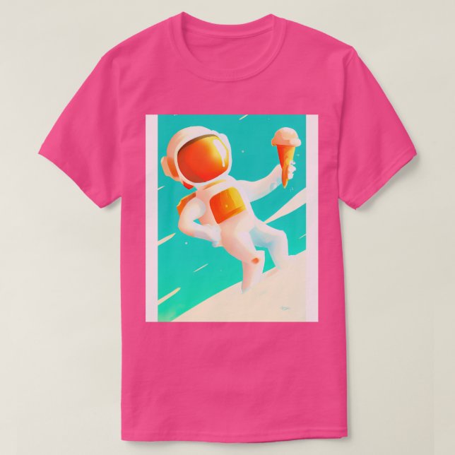 Astronaut med iskräm 1 t shirt (Design framsida)