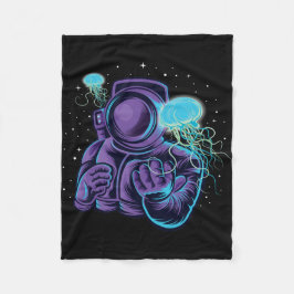 Astronaut med maneter fleecefilt