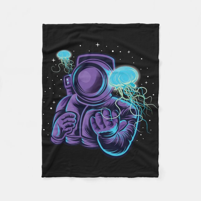 Astronaut med maneter fleecefilt (Framsidan)