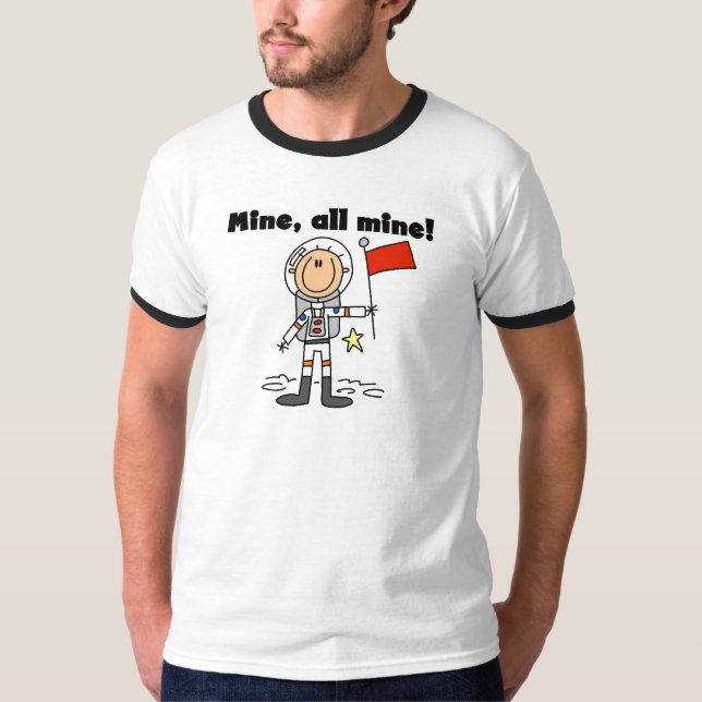 Astronaut Mine All Mine t-shirts och presenter (Framsida)