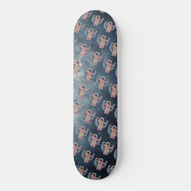 Astronaut Mini Skateboard Bräda 18,5 Cm (Framsida)