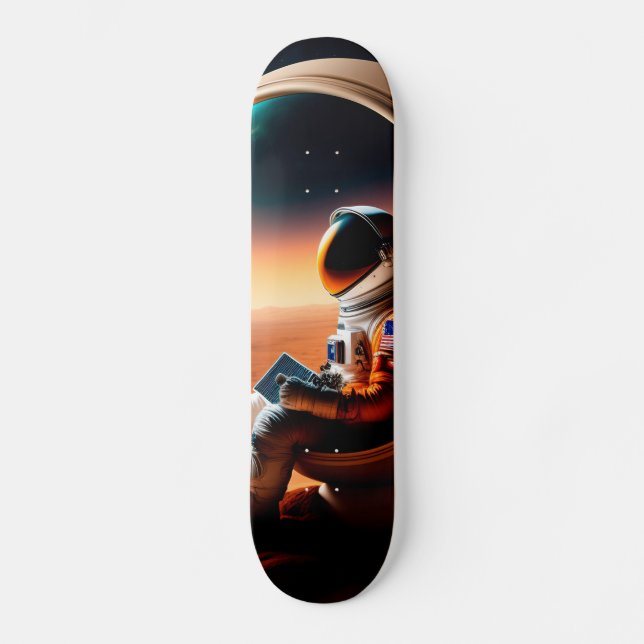 Astronaut Mini Skateboard Bräda 18,5 Cm (Framsida)
