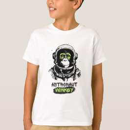 Astronaut Monkey Kid T Shirt