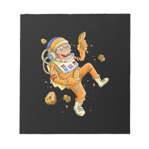 Astronaut Monkey Space Anteckningsblock