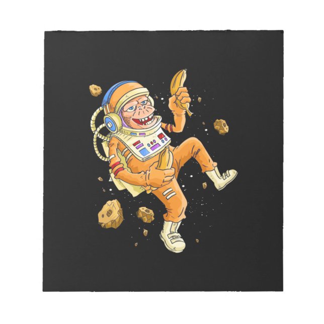 Astronaut Monkey Space Anteckningsblock (Framsida)