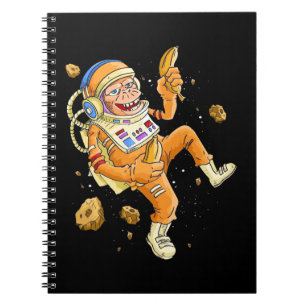 Astronaut Monkey Space Anteckningsbok