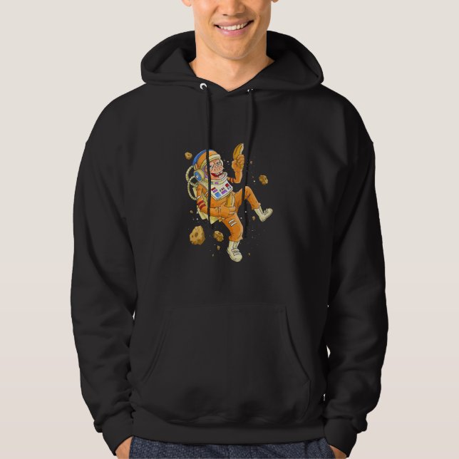 Astronaut Monkey Space Hoodie (Framsida)